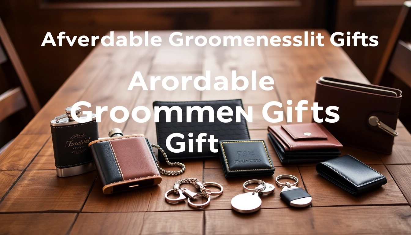 Showcase affordable and personalized cheap groomsmen gifts for wedding celebrations.