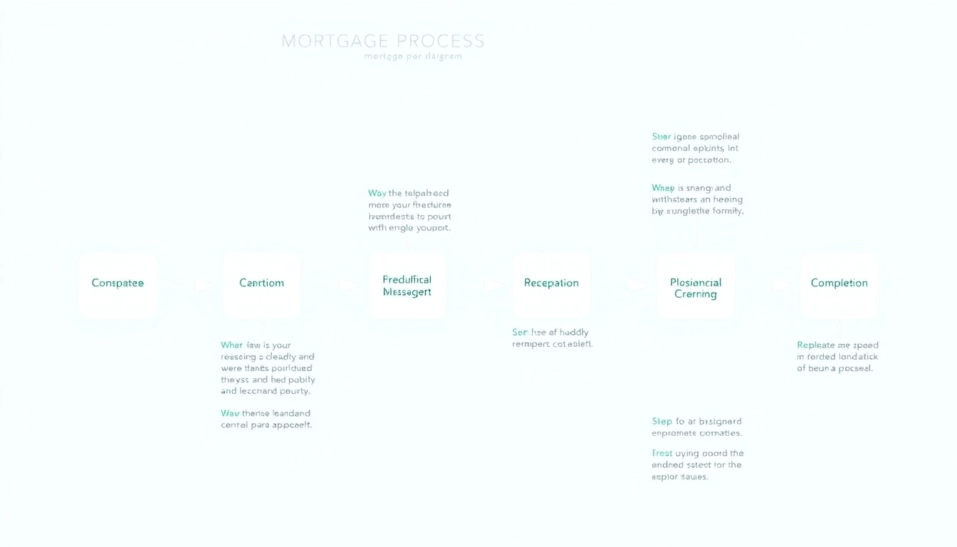 Visualize the mortgage process for lenders with a step-by-step guide, showcasing clarity and efficiency.