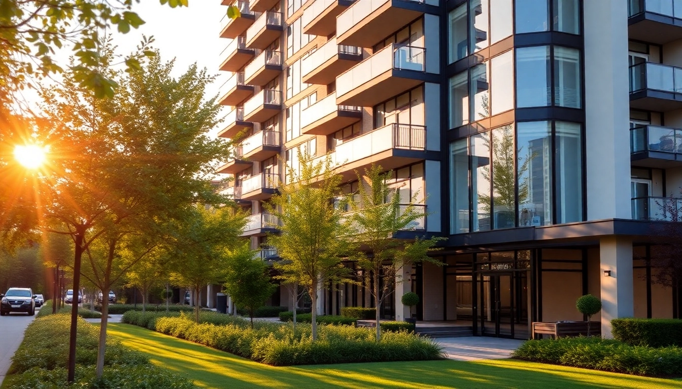 View of Margaret Drive condo showcasing contemporary architecture and lush surrounding greenery.