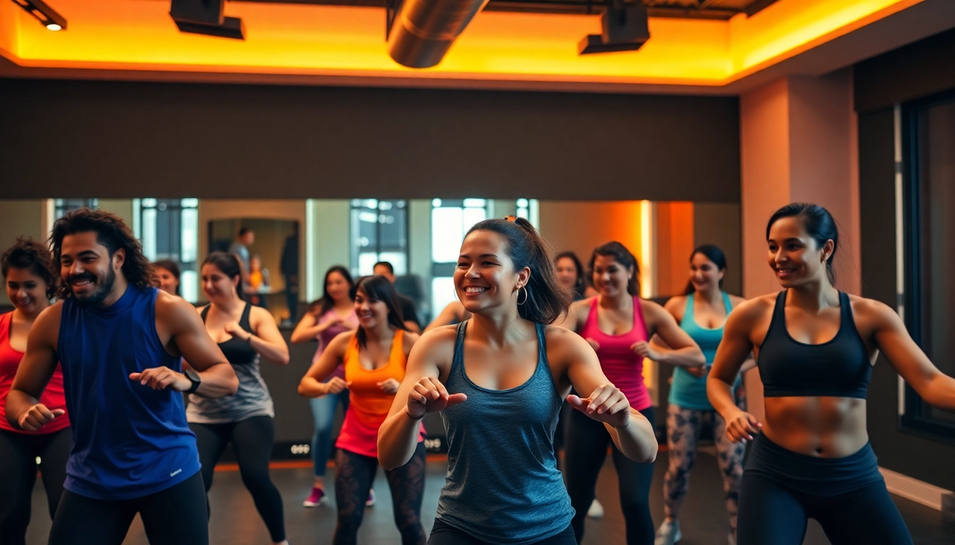 Engaged participants enjoying Downtown Jersey City Training in a modern fitness studio.