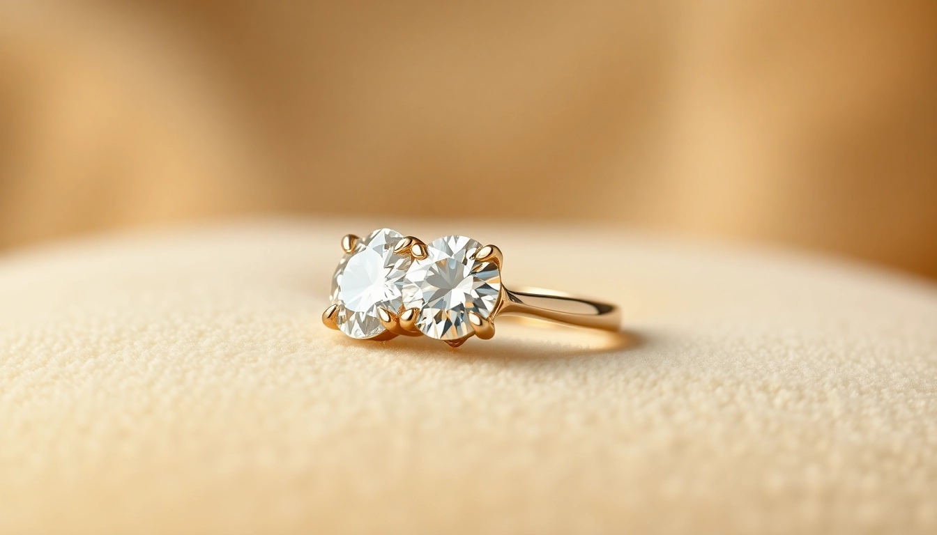 Showcase stunning 2 Carat Engagement Rings with intricate settings and brilliant diamonds shining beautifully.