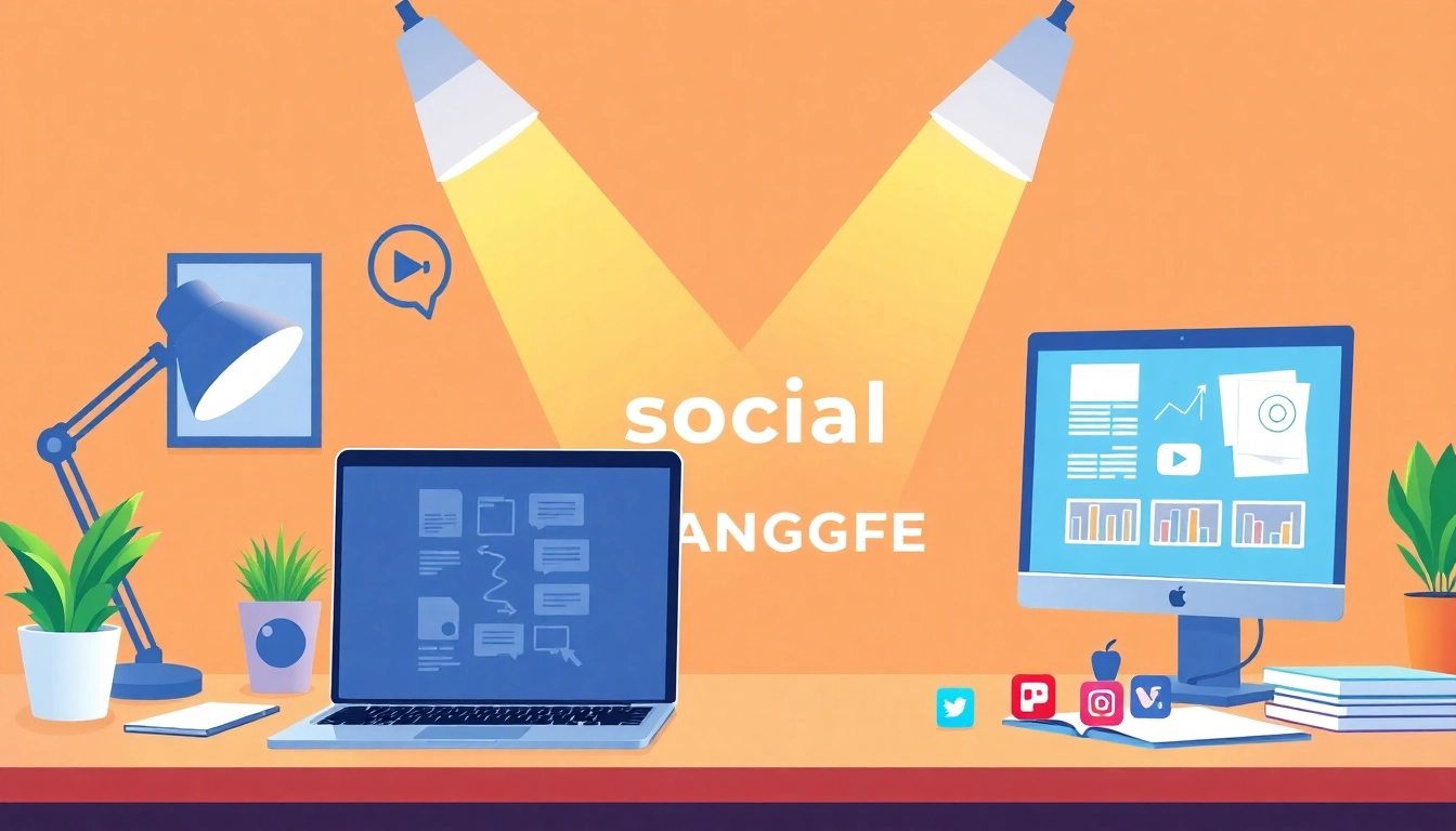 Engage users with our Social Media Management Services featuring innovative tools and lively workspace.