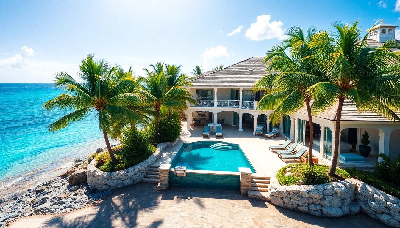 Experience luxury rentals St Martin with stunning beach views and elegant villa architecture.