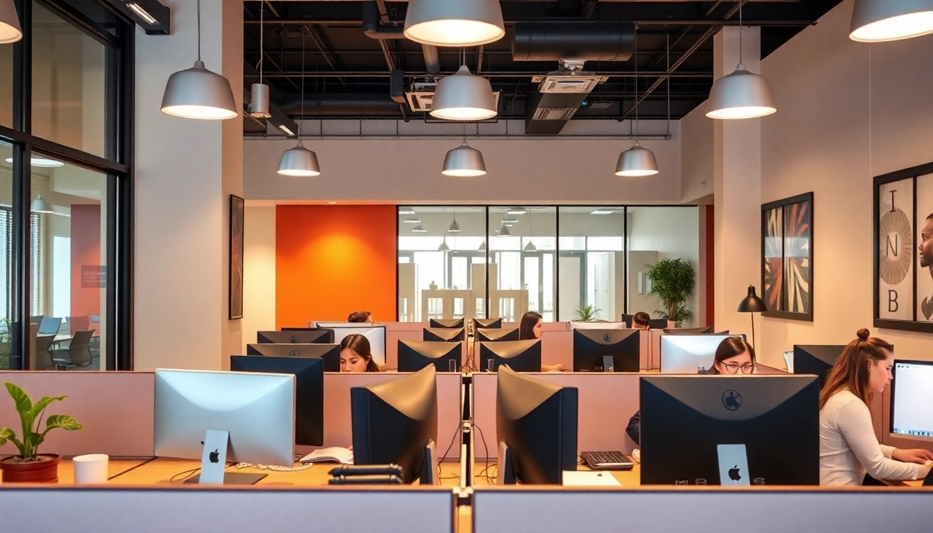 Professional agents working in call centers in Tijuana Mexico, providing customer support in a modern environment.