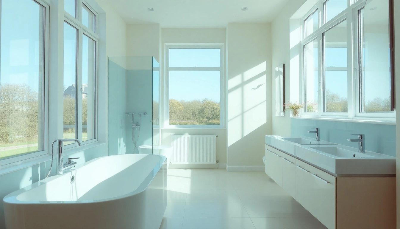 Elevate your space with a stunning bathroom remodel Altrincham featuring elegant fixtures and natural light.