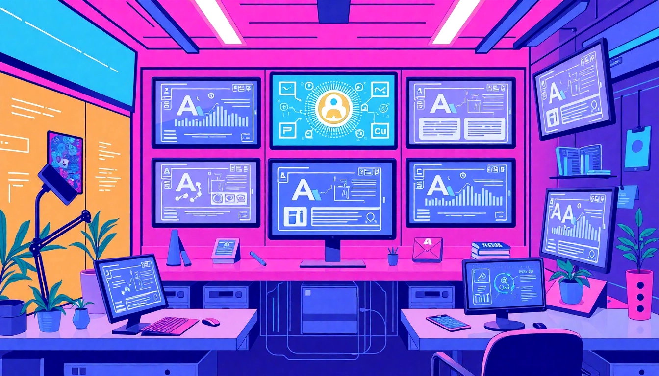 Dynamic interaction with AI marketing tools showcasing their features designed for optimized digital marketing strategies.