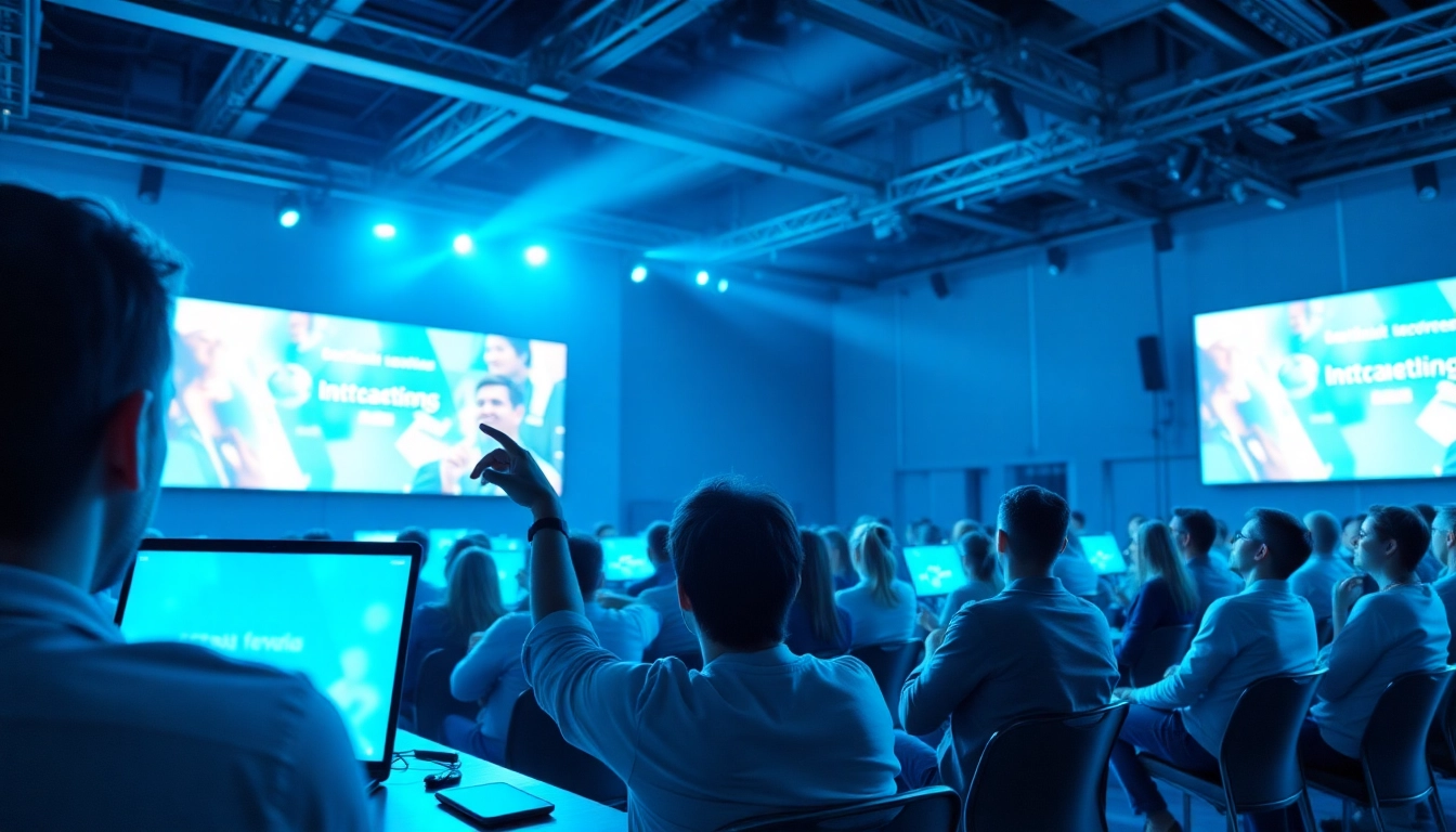 Engage with a Virtual Audience System for interactive online events, showcasing dynamic participants.