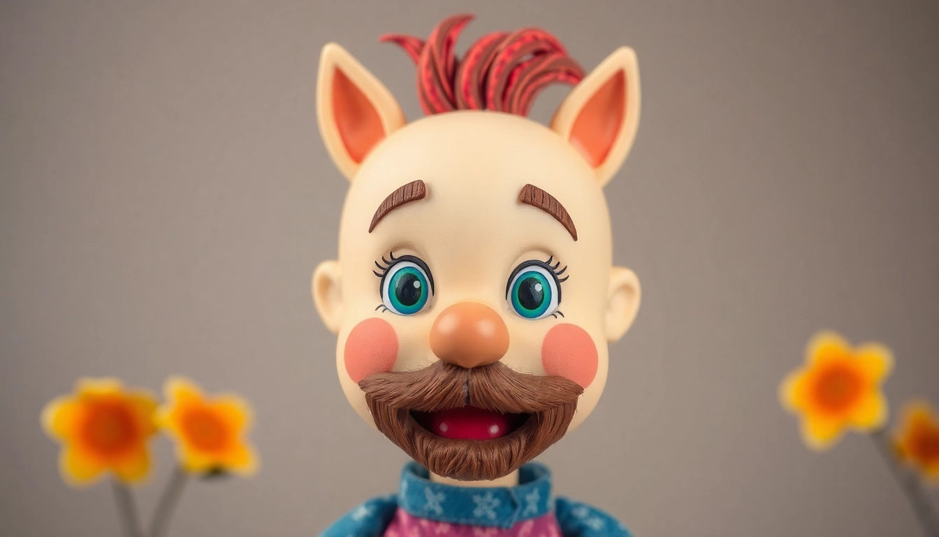 Gestalte deinen personalisierten Wackelkopf mit einzigartigen Merkmalen und lebhaften Farben, um individuelle Geschenke zu schaffen.