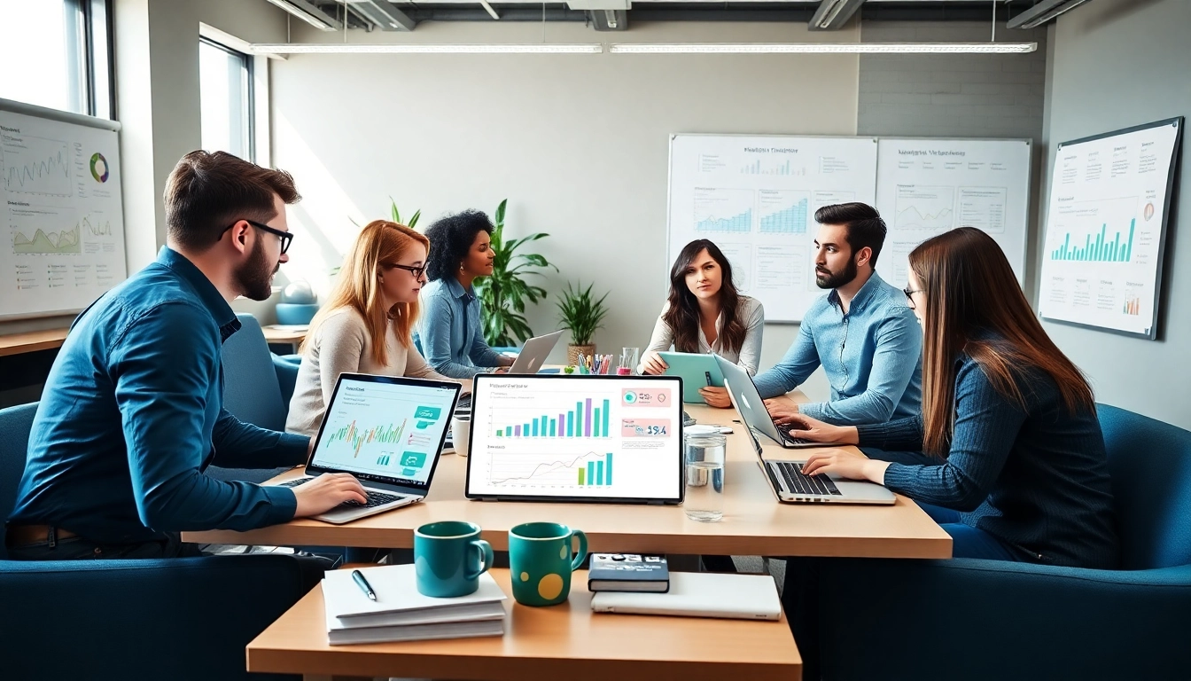 Boost your brand visibility with Edmonton SEO strategies in a dynamic workspace.