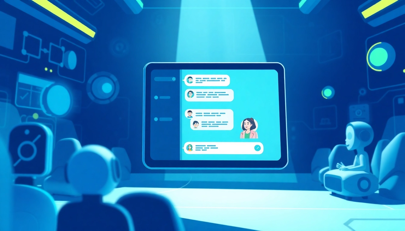 Engage in no filter ai chat through a vibrant, user-friendly interface illustrating diverse interactions with AI characters.