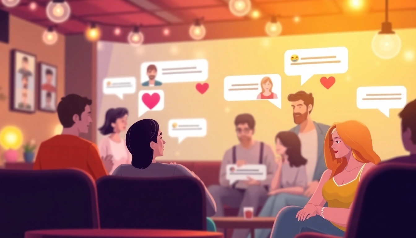 Engaging users in vibrant sex chat conversations in a friendly digital environment.